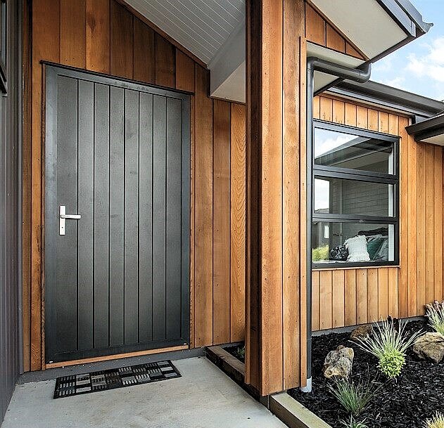 beautiful wooden entryway finish of new build home at paerata rise