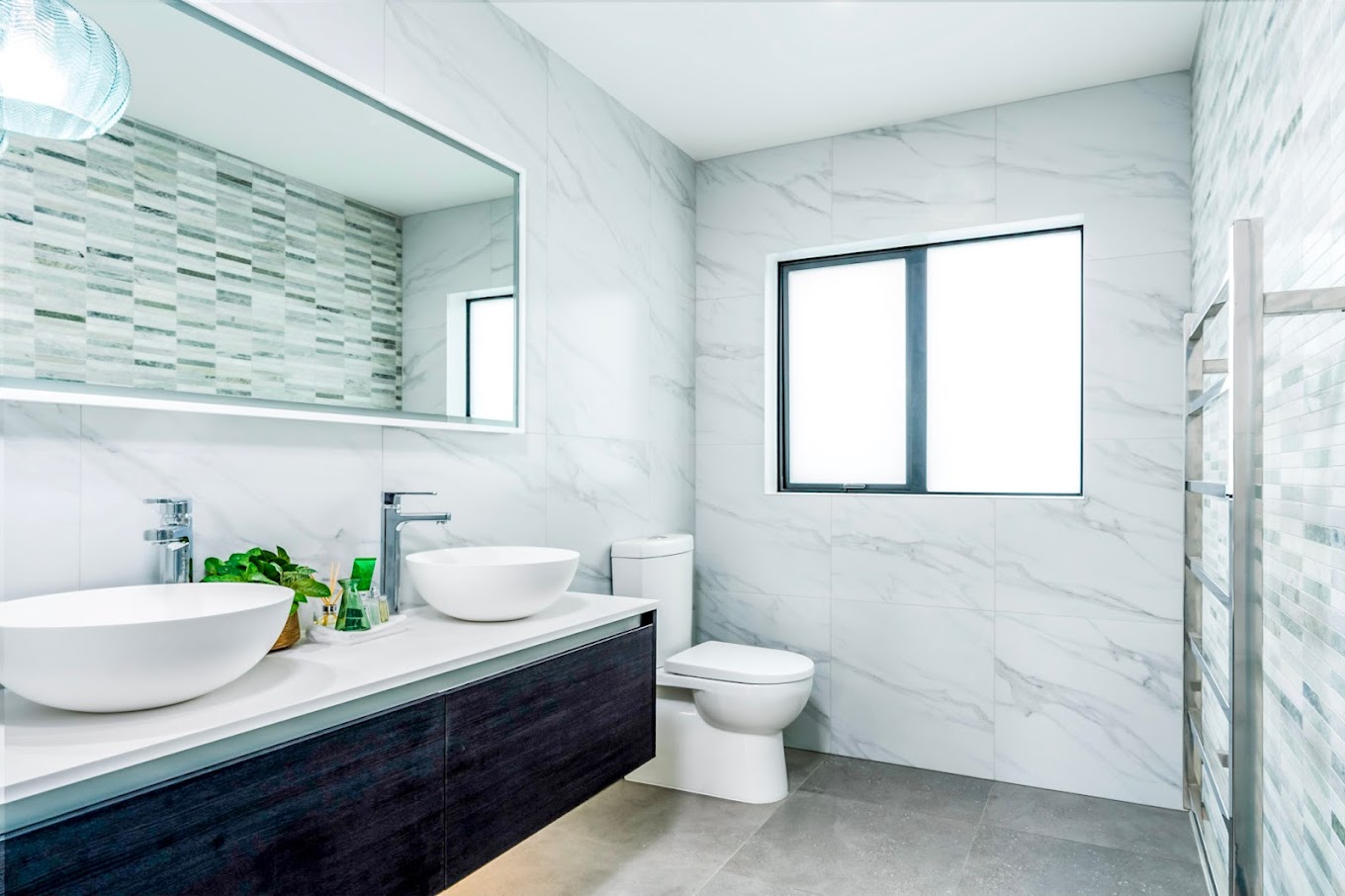 modern bathroom in new build house paerata rise