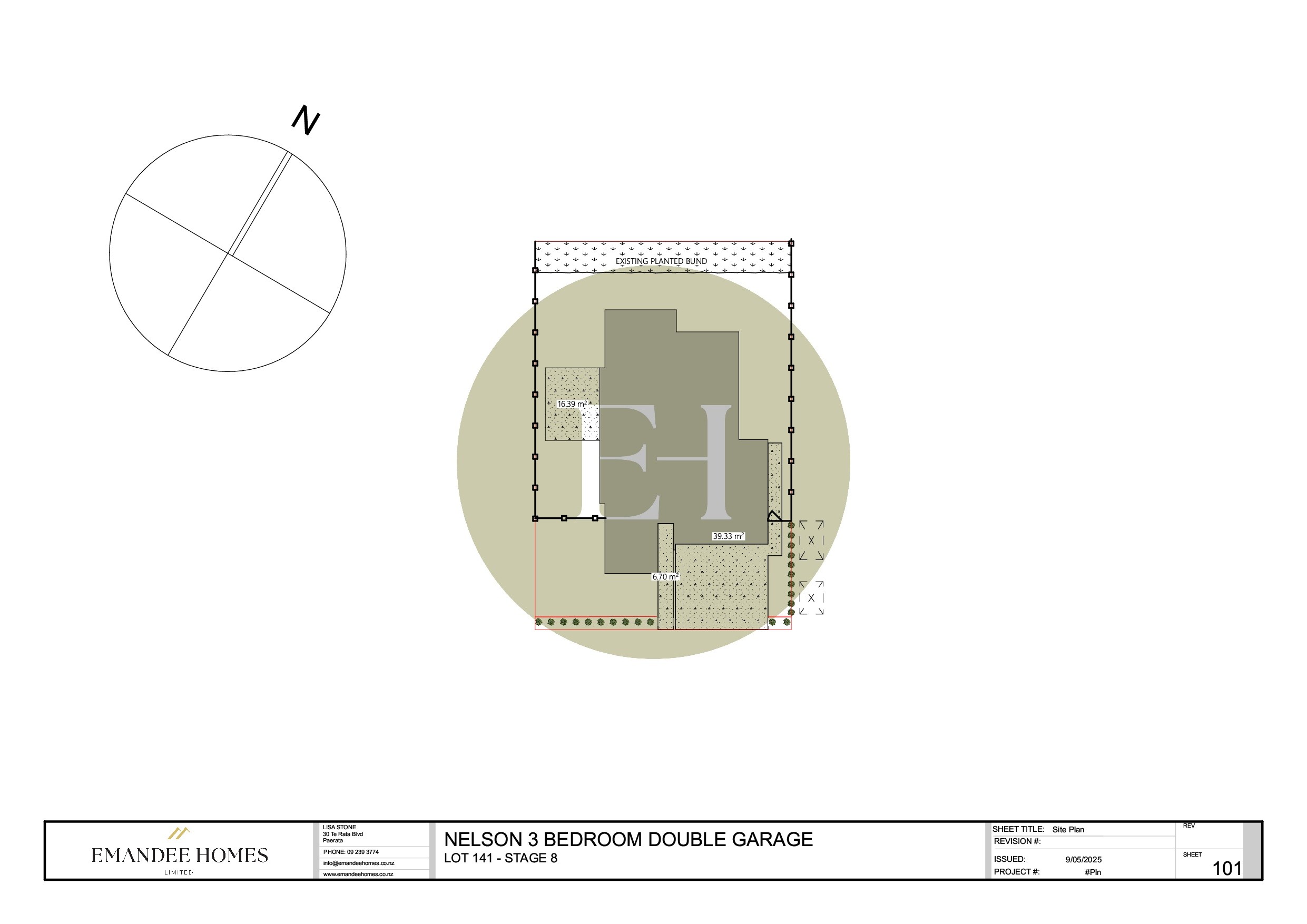 Nelson 3 Bed Double Garage Site Plan-0001 8-141