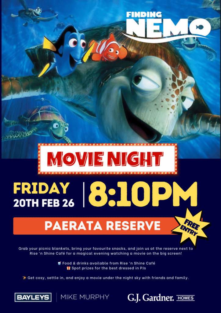 Finding Nemo Movie Night Paerata Rise
